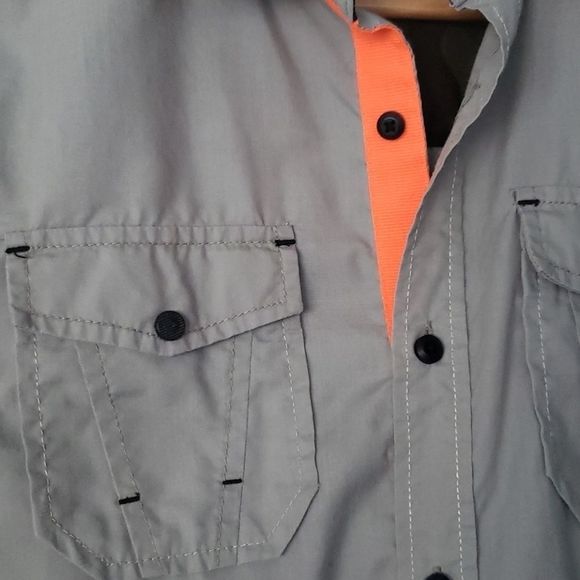 Urban Vintage Men's Gray Button Down Shirt Small - Picture 3 of 5